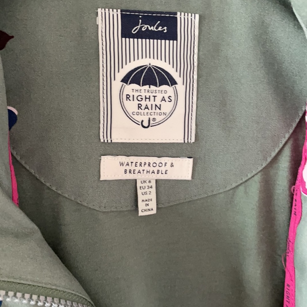 Joules Raincoat floral print size 2 - Picture 2 of 7